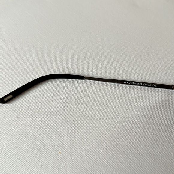 DIFF Eyewear Aviator Pilot Shape Sunglasses Gunmetal with Gray Mirror lens - Picture 6 of 13